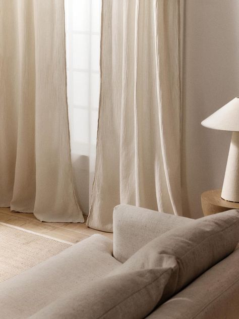 Neutral Tones Aesthetic, Blinds For Windows Living Rooms, White Curtains, Blinds For Windows, Floor Design, Space Design, Drapes Curtains, Blinds, House Interior