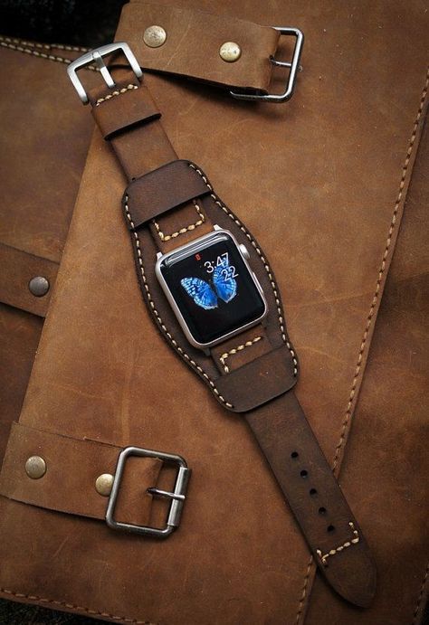 Watch Leather Strap, Handmade Watch Strap, Apple Watch Leather, Apple Watch Leather Strap, Army Style, Apple Watch Sport, Army Fashion, Handmade Leather Wallet, Military Army