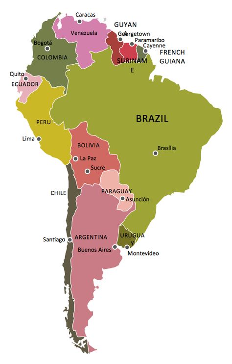 Geo Map - South America Continent | How to Draw South America Continent America Continent Map, Map Of Continents, South America Continent, South America Flag, Business Process Mapping, Continent Map, America Continent, Map Of South America, South America Map