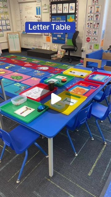 Preschool Vibes on Instagram: "Discover our multisensory letter table, an interactive space where students engage with the letter of the week through hands-on activities. This video showcases various tactile experiences designed to help preschoolers grasp letter recognition and phonetics in a fun, engaging way. From tracing letters in sand to covering the letter with magnetic bingo chips, each activity is tailored to enhance learning through touch, sight, and movement." Activities For Letter Recognition, Writing Letters Preschool, Letter Activities Kindergarten, Letter Recognition Activities Preschool, Alphabet Recognition Activities, Letter Identification Activities, Letter Table, Movement Preschool, Letter Writing Activities