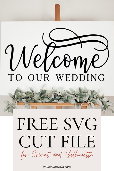 welcome to our wedding svg Diy Welcome To Our Wedding Sign, Wedding Fonts Canva, Wedding Svg Files Free, Wedding Svg, Easy Weeding Cricut Fonts, Free Wedding Svg Files For Cricut, Welcome Svg Free, Welcome Wedding Sign Cricut Font, Free Svg File For Cricut Wedding Glass Vinyl Decals With Kast Nane