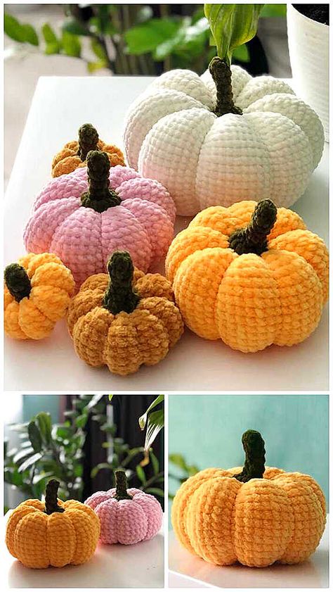 Pattern For Pumpkins, Crochet Fluffy Pumpkin, Plush Pumpkin Crochet, Crochet Snowman Door Hanging, Pumpkin Amigurumi Pattern, Crochet Stuffed Pumpkin Free Pattern, Crochet Disney Pumpkins, Crochet Velvet Pumpkin Pattern, Free Crochet Patterns Pumpkins