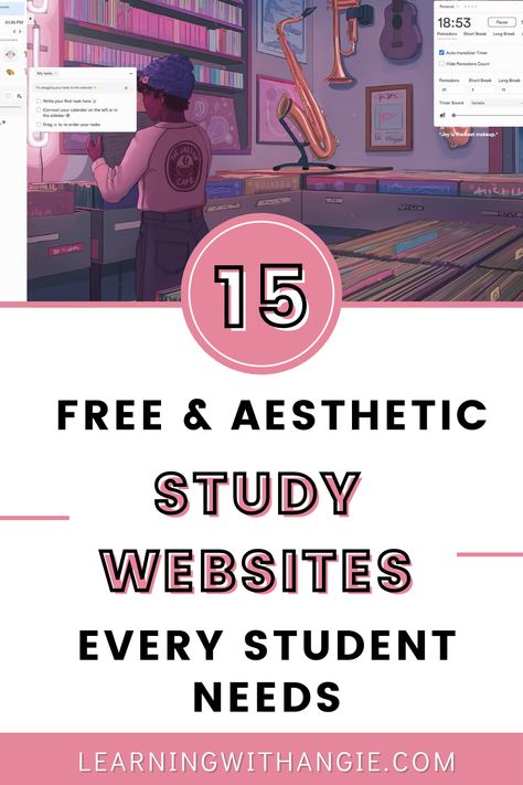 Online Websites For Taking Notes, Website To Help Study, Math Learning Websites, Aesthetic Notes Website, Best Study Websites For Students, Focus Websites For Students, Study Websites Pomodoro, Notes Taking Website, Study Aesthetic Website