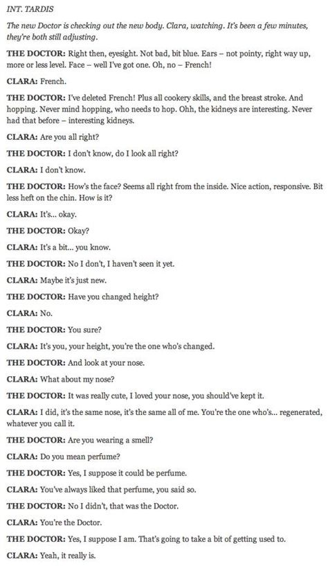 New script for the new Doctor. That's right. 12. Acting Scripts, Twelfth Doctor, Time Lord, 12th Doctor, Peter Capaldi, Wibbly Wobbly Timey Wimey Stuff, Torchwood, Time Lords, Timey Wimey Stuff