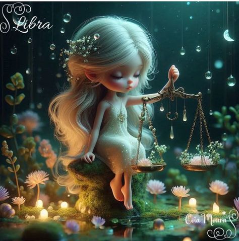 Zodiac Months, Astrology Art, Baby Fairy, Libra Zodiac, Day 7, Color Street, Have Some Fun, Astrology, Fairy Tales