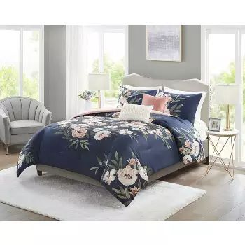 Comforters : Target Navy Blue Comforter, Pink Comforter, Cotton Comforter Set, Blue Comforter, Comforter Bedding, King Size Comforters, Top Of Bed, Comforter Bedding Sets, Inspire Me Home Decor