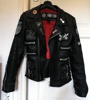 Metal Head Jacket, Black Metal Jacket, Black Metal Clothing, Black Metal Clothes, Black Metal Battle Jacket, Metalhead Jacket, Leather Battle Jacket, Battle Jacket Metal, Metal Leather Jacket