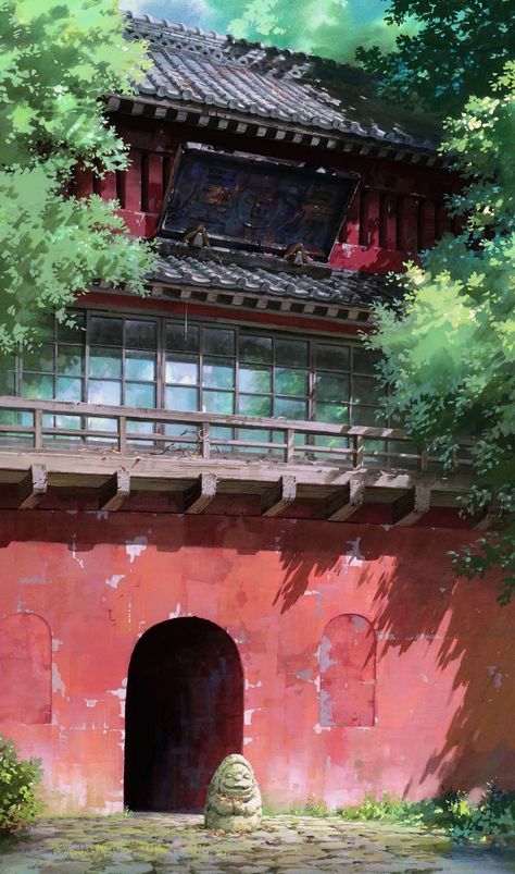 Spirited Away Art Studio Ghibli, Studio Ghibli Background, Chihiro Y Haku, Ghibli Artwork, Studio Ghibli Art, Princess Mononoke, Ghibli Art, Ghibli Movies, Arte Inspo