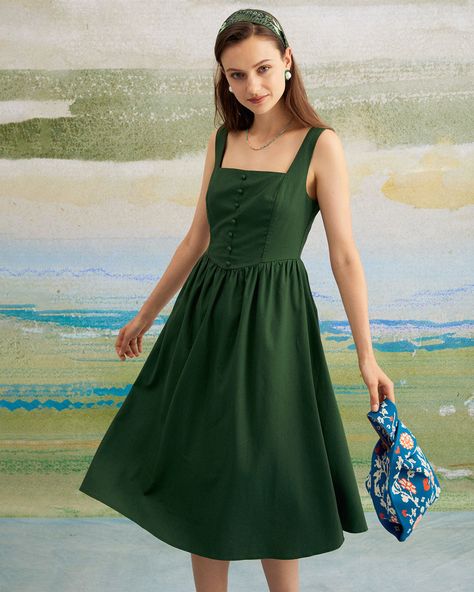 Sage Green Dress, Midi Dress Formal, Green Square, High Waist Dress, Sleeveless Midi Dress, Green Midi Dress, Midi Maxi Dress, Midi Dress Sleeveless, Dress Fabric