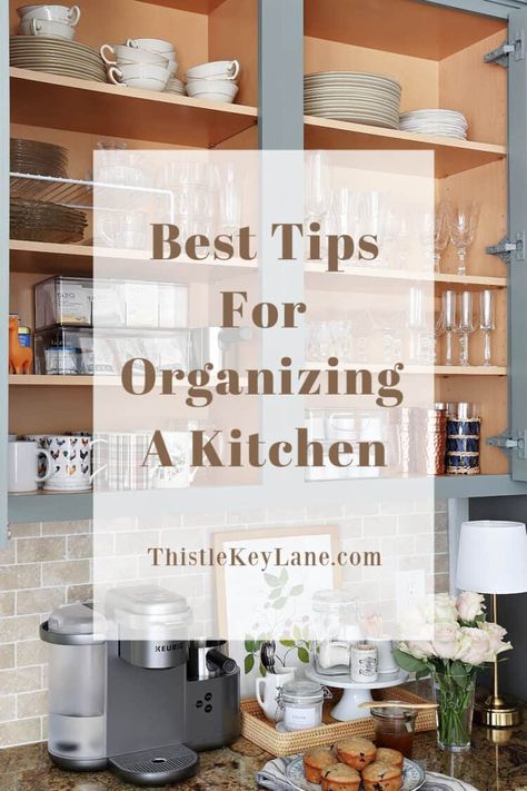 Best Tips For Organizing A Kitchen - You can easily create an efficient and functional kitchen by trying these simple organizing tips. Organizing Kitchen Drawers. Organizing Kitchen Cabinets. Organizing Kitchen Counters. Kitchen Organizers Organizing Ideas, How To Organize A Kitchen, Best Way To Organize Kitchen Cabinets, How To Organize Your Kitchen, Organizing Kitchen Counters, How To Organize Kitchen, How To Organize Kitchen Cabinets, Kitchen Organization Ideas Cabinets, Functional Kitchen Cabinets