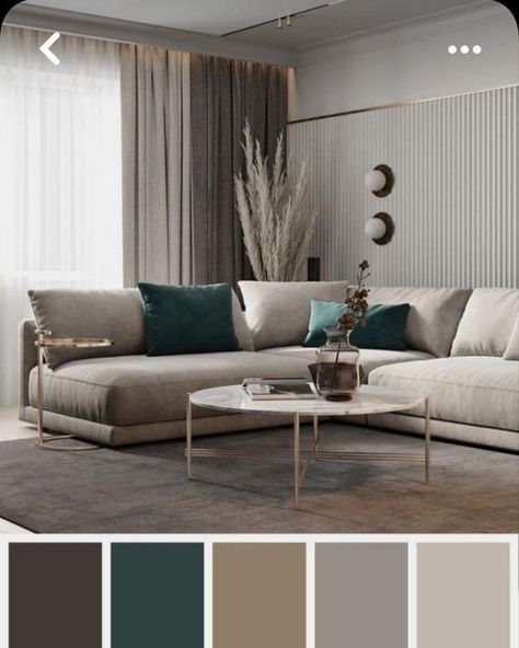 Beige Sofa Living Room, Modern Living Room Colors, Color Palette Living Room, Elegant Living Room Decor, Elegant Living Room Design, Beige Living Rooms, Living Room Decor Inspiration, Living Room Color Schemes, Living Room Design Inspiration