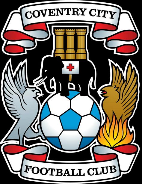 Coventry City crest. English Football Teams, Coventry City Fc, Logo Club, British Football, Bristol Rovers, English Football League, Coventry City, Team Badge, Hull City