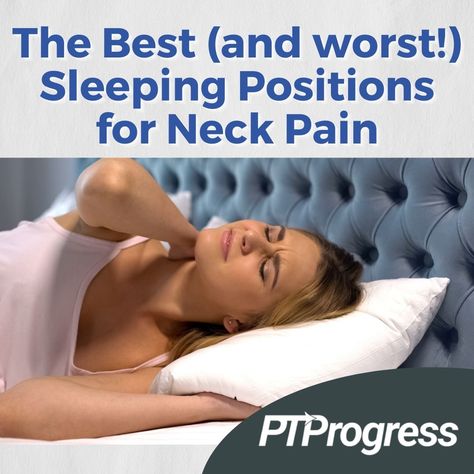 Best Sleeping Position for Neck Pain Pinched Nerve In Neck, Best Pillow For Neck Pain, Sore Neck, Headache Prevention, Pinched Nerve, Ways To Sleep, Stiff Neck, Upper Back Pain, Neck Pain Relief