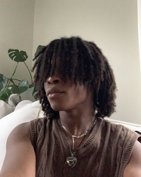 Medium Length Locs Men, Dread Mullet Men, Mullet Locs, Mask Boy, Dreadlocks Men, Dread Heads, Short Dreads, Transition Goals, Locks Hair