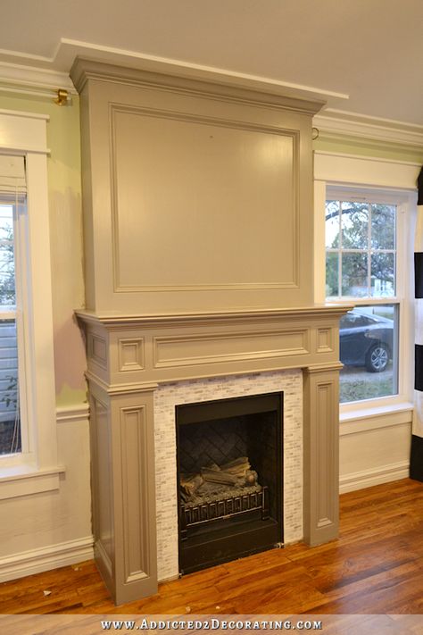 Grey Fireplace, Diy Interior Decor, Traditional Fireplace, Fireplace Remodel, Diy Fireplace, Home Fireplace, Fireplace Makeover, Family Room Design, Creative Mind