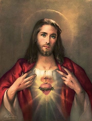 Sacred Heart Of Jesus Art, Sacred Heart Tattoo, Jesus Mother, Catholic Pictures, Jesus Prints, John The Evangelist, Christ The King, Sacred Heart Of Jesus, Heart Of Jesus