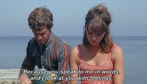 Francois Truffaut, French Movies, Anna Karina, Tumblr Love, French Cinema, Love Thoughts, French Films, Movie Lines, Film Quotes