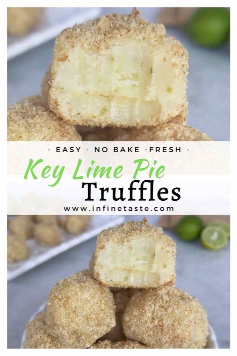 Lime Dessert Recipes, Easy Key Lime Pie, Key Lime Recipes, Key Lime Desserts, Key Lime Pie Easy, Lime Desserts, Lime Recipes, Easy No Bake, Truffle Recipe