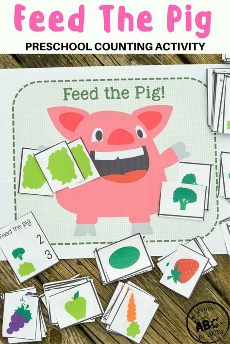 Planning a farm theme? This adorable feed the pig preschool counting game is the perfect way to add a little math practice into your home preschool day! Pig Preschool, Farm Activities Preschool, Counting Activities Preschool, Home Preschool, Farm Theme Preschool, Zoom Online, Preschool Counting, Farm Preschool, Counting Activity