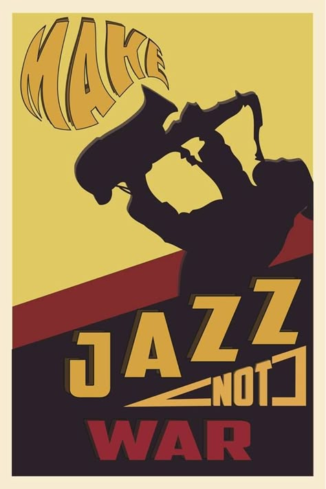 Jazz Quotes, 1920 Poster, Funky Jazz, 1920s Jazz, Arte Jazz, Jazz Lounge, Saxophones, Jazz Poster, Jazz Art