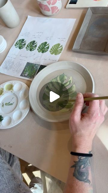 Glaze Ceramic Studio on Instagram: "Another amazing underglaze class with @caitienorth yesterday! Detailed and informative demos translated into beautiful pieces from everyone in class! Just look at these underglaze paintings! 😍 so excited to see them after they’re fired! . . . #underglaze #clay #ceramics #pottery #potterystudio #ceramicstudio #glazeceramicstudio #underglazepainting #underglazepaintingceramic #trinityceramics #trinityunderglaze" Underglaze Before And After, Using Underglazes On Pottery, Watercolor Underglaze Ceramics, Under Glaze Painting Ceramics, Underglaze Mug, Underglaze Painting On Pottery, Underglaze Ceramics, Underglaze Techniques, Underglaze Ideas