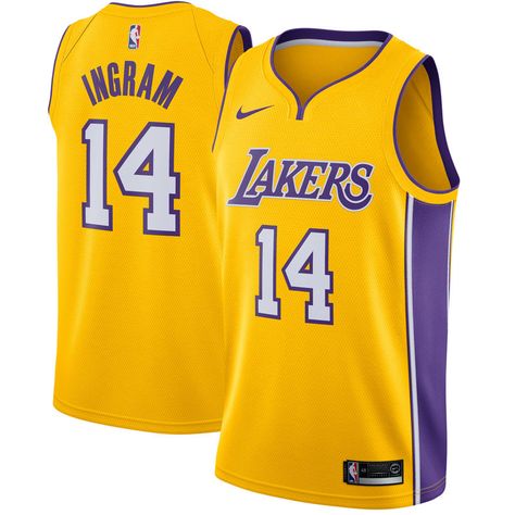 Estilo Nike, Yellow Icon, Lakers Jersey, Basket Nba, Brandon Ingram, Personalized Jersey, Basketball Jerseys, Nba Jersey, Utah Jazz