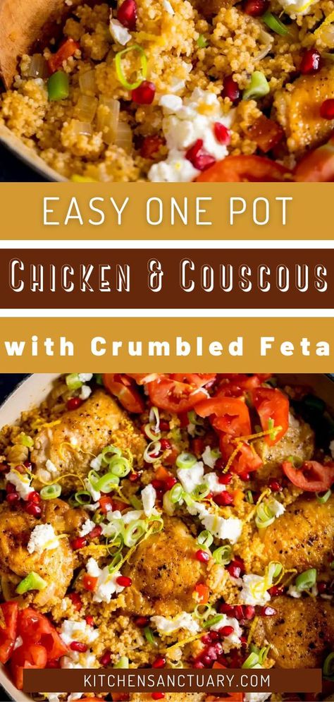 Chicken And Cous Cous Recipes, Easy Chicken Couscous Recipes, One Pot Chicken And Couscous, Greek Chicken With Couscous, Couscous And Kale Recipes, Chicken Cous Cous Recipes, Chicken Thigh Couscous Recipes, Dinner Recipes Couscous, Mediterranean Chicken And Couscous