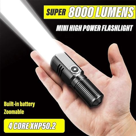 Tactical Laser, Outdoor Adventure Activities, Torch Lamp, Mini Flashlights, Outdoor Gadgets, Camping Lamp, Rechargeable Flashlight, Unique Gadgets, 18650 Battery