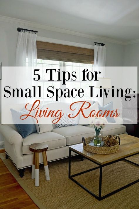 5 Tips for Small Space Living with Living Rooms Salons Cottage, Living Pequeños, Small Living Room Furniture, Small Living Room Layout, Living Room Designs Small Spaces, Living Room Furniture Arrangement, Living Room Arrangements, Apartment Decoration, Storage Tips