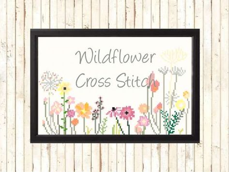 As spring starts to creep into the Northern Hemisphere, I have flowers on the brain. I love this wildflower cross stitch pattern from Leia Patterns. It would be great to stitch just as it is or you could add some Read More ... Pretty Cross Stitch Patterns, Modern Needlepoint, Pretty Cross Stitch, Flower Cross Stitch Pattern, Pretty Cross, Birth Announcement Design, Cactus Cross Stitch, Autumn Cross Stitch Patterns, Boho Wildflower