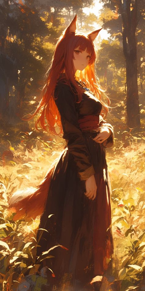 Spice And Wolf Wallpapers, Holo Wallpaper, Holo Spice And Wolf, Anime Kitsune, Holo Wallpapers, Spice And Wolf Holo, Dragon Age Rpg, Spice And Wolf, Fox Girl