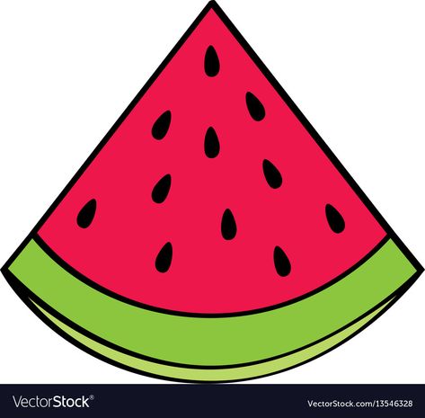 Watermelon Slice Drawing, Watermelon Pictures, Watermelon Drawing, Watermelon Clipart, Fruit Drawing, Space Crafts For Kids, Fruit Cartoon, Drawing Pictures, Fruits Drawing