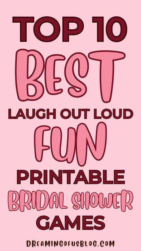 These printable bridal shower games will guarantee all your guests have a blast at your shower! Bridal Shower Games Funny Interactive Free, Unique Wedding Shower Games, Fun Bridal Shower Games Free Printable, Bridal Shower Printable Games, Christian Bridal Shower Games, Wedding Shower Games Free Printables, Fun Bridal Shower Games Hilarious, Wedding Shower Games Funny, Bridal Shower Games Funny Interactive