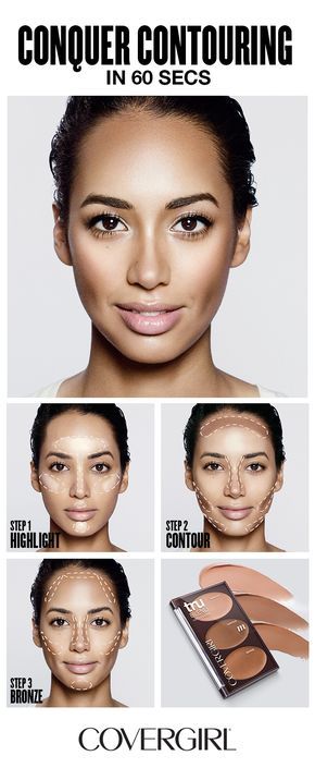 COVERGIRL shows you how to contour your face in 60 seconds! Follow COVERGIRL’S step-by-step contouring tutorial using our truBLEND Contour Palette and learn to highlight, contour and bronze your face in 60 seconds. Great for beginners! Follow this simple contouring guide and learn to contour like a pro. Make Up Contouring, Спонж Beauty Blender, Obličejové Masky, Easy Contouring, Teknik Makeup, How To Contour Your Face, Make Up Diy, Make Up Mata, Step By Step Contouring