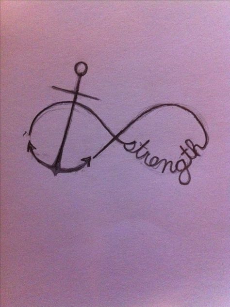 Strength like an anchor tattoo Forever Tattoos, Small Anchor Tattoos, Tattoo With Meaning, Memorial Tattoo Quotes, Cute Tattoos With Meaning, Small Symbol Tattoos, Soft Tattoo, Womens Bible, Small Sister Tattoos