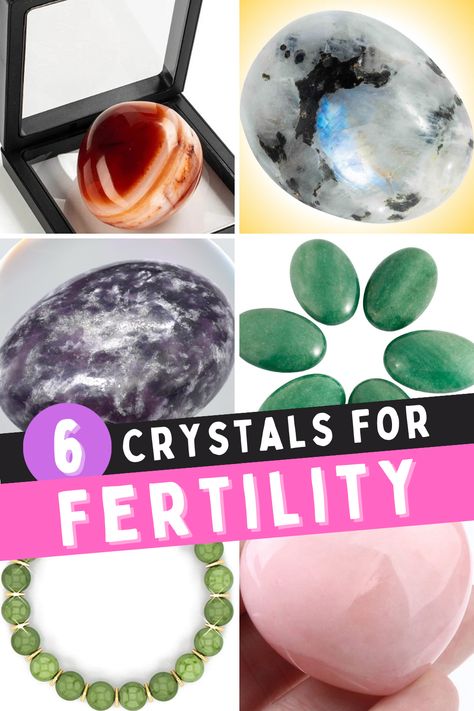 6 crystals for fertility Fertility Witchcraft, Crystals For Fertility, Fertility Crystals, Witch Ball, Best Crystals, Best Essential Oils, Fertility, Essential Oils, Witch