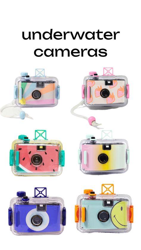 underwater cameras School Wishlist, Cool Gifts For Teens, Cute Camera, Preppy Jewelry, Underwater Camera, Cool New Gadgets, Birthday Gifts For Teens, Summer Fun List, Dream Gift