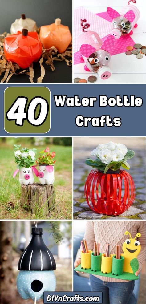 40 Water Bottle Crafts Water Bottle Crafts Diy, Plastic Bottles Crafts, Recycled Christmas Decorations, Apple Teacher Gifts, Plastic Bottle Crafts Diy, Water Bottle Art, Water Bottle Crafts, Lantern Craft, Plastic Bottle Flowers