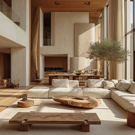 33+ Organic Modern Interior Design Inspirations for the Eco-conscious Homeowner • 333+ Images • [ArtFacade] Turkish Castle, Organic Design Interior, Cliff Villa, Sunset Interior, Eco Style Interior, Organic Modern Interior Design, Organic Modern Interior, Sustainable Living Room, Vision Wall