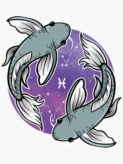 Pisces Zodiac Painting, Pisces Sign Drawing, Pieces Drawing Zodiac, Pisces Drawing Zodiac, Zodiac Pisces Wallpaper, Pisces Drawing, Pisces Illustration, Pisces Wallpaper, Pieces Zodiac