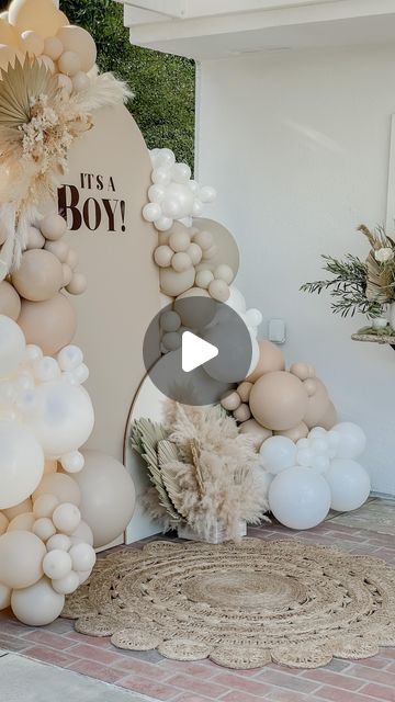 Boho Baby shower ideas, gender nuetral. Boho Balloon garland, balloons, Boy oh boy!, it's a boy. Boho Balloon Garland, Boho Baby Shower, Boho Baby, Event Styling, Balloon Garland, No Matter How, Furniture Accessories, How Can, Shower Ideas