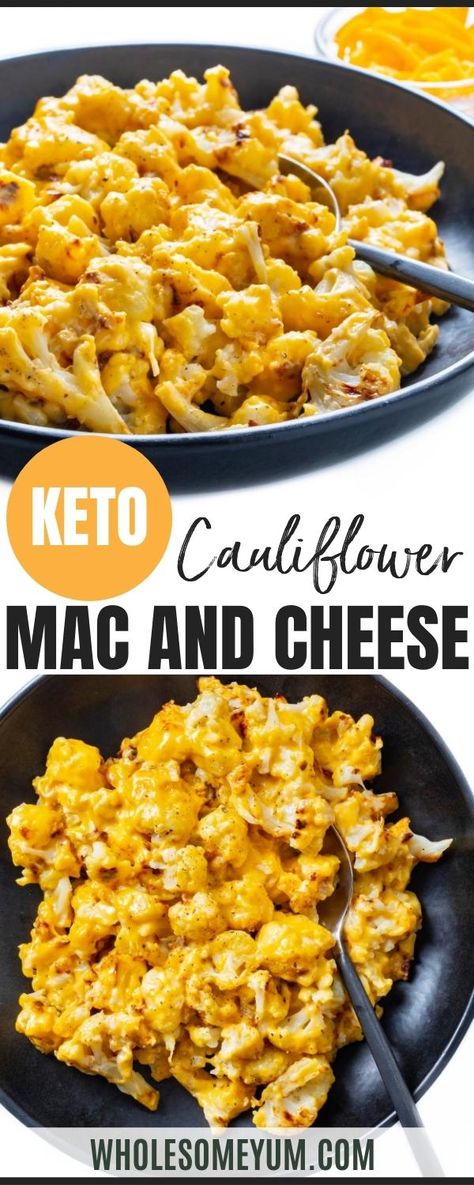 Keto Cheese Sauce, Keto Cauliflower Mac And Cheese, Cauliflower Mac And Cheese Recipe, Keto Mac And Cheese, Roasted Cauliflower Recipes, Cauliflower Mac And Cheese, Keto Diets, Healthy Low Carb, Healthy Version