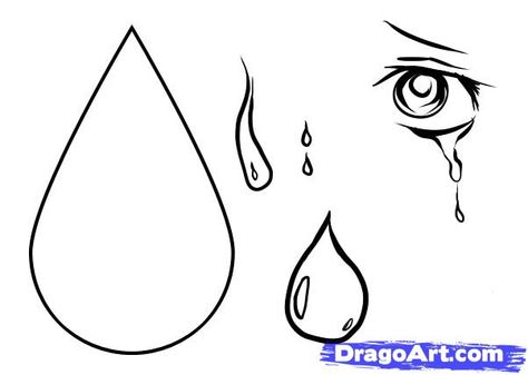 how to draw tears step 6 Poetry Decor, How To Draw Tears, Teardrop Tattoo, Tears Art, Pattern Sketch, Drawing Conclusions, Homemade Art, Graph Paper Art, Drawing Guide