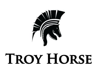 Troy Horse  #Logo design - Titan helmet and a horse combined Price $299.00 Troy Horse, Titan Helmet, Trojan Women, Horse Logo Design, White Raven, Trojan Horse, Knights Helmet, Horse Logo, Construction Logo