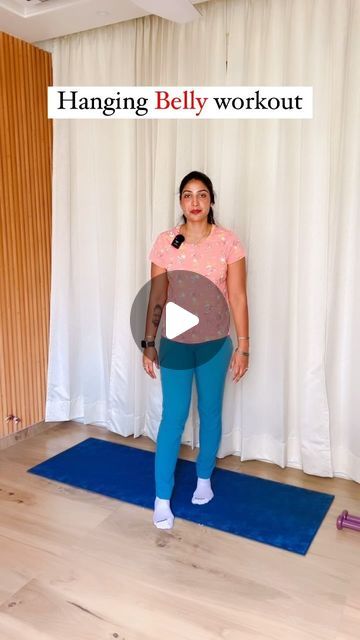 Lower Belly Yoga Workout, Reduce Hanging Belly, Hanging Belly Exercises, Upper Belly Exercises For Women, Exercise For Hanging Belly, How To Slim Down Your Stomach, One Exercise For Flat Belly, Wall Excersise Routine For Beginners, Hanging Belly Fat How To Get Rid