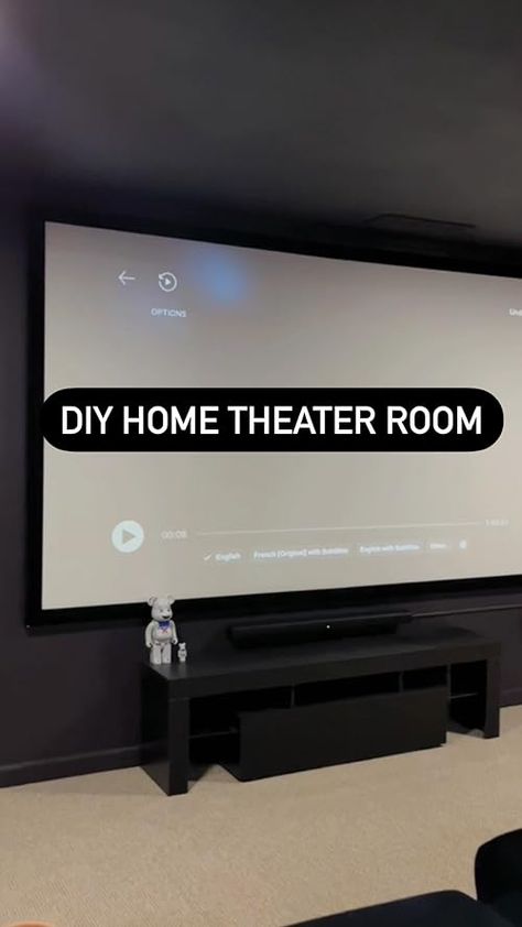 Check out this video Our favorite products for our home theater room  from Kaylee Basement Home Theater Ideas Small Spaces, Home Theater Ideas Living Room, Small Movie Room Ideas, Basement Movie Room Ideas, Small Basement Theater, Movie Theatre Room, Small Movie Room, Theater Room Ideas, Small Theater Room