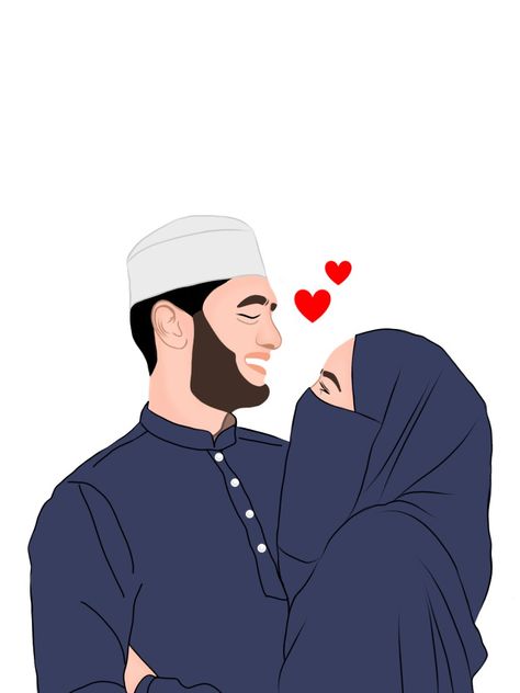 Islamic Cupal Pic Cartoon, Couples Illustration Romantic, Islamic Couple Wallpaper, Muslim Couple Cartoon Art, Muslim Couple Illustration, Love Cartoon Couple, Muslim Couple Photography, Islamic Cartoon, Anime Muslim