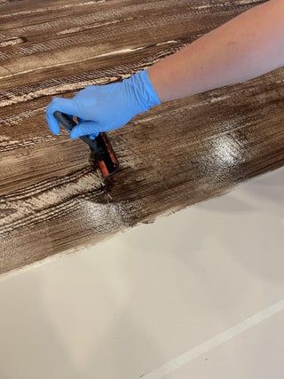 Staining Concrete To Look Like Wood, Concrete Hardwood Floors, How To Make Concrete Floors Look Like Wood, Diy Paint Concrete Floor, Staining Concrete Porch Diy, Faux Wood Concrete Floor Diy, Concrete Floors In House Diy, Paint Concrete Like Wood, Painting Concrete To Look Like Wood