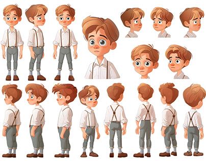 Character Design Turnaround, Totto Chan, Boy Character Design, Character Design Comic, Walking Animation, Children's Book Characters, Book Illustration Design, Character Turnaround, Illustration Art Kids