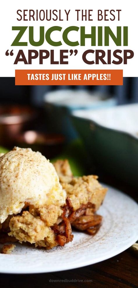 Zucchini Crisp | Mock Apple Crisp Avery Cooks Recipes, Healthy Zucchini Recipes Desserts, Mock Zucchini Apple Pie, Zucchini Apple Crisp Recipe, Zucchini Crisp Recipes, Mock Zucchini Apple Crisp, Best Zucchini Recipes Baking, Gray Zucchini Recipe, Mock Apple Pie Filling With Zucchini